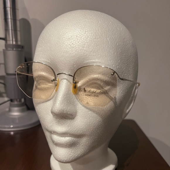 Vintage Polo Ralph Lauren 14KT Gold Filled Rimless Frames - Picture 1 of 13